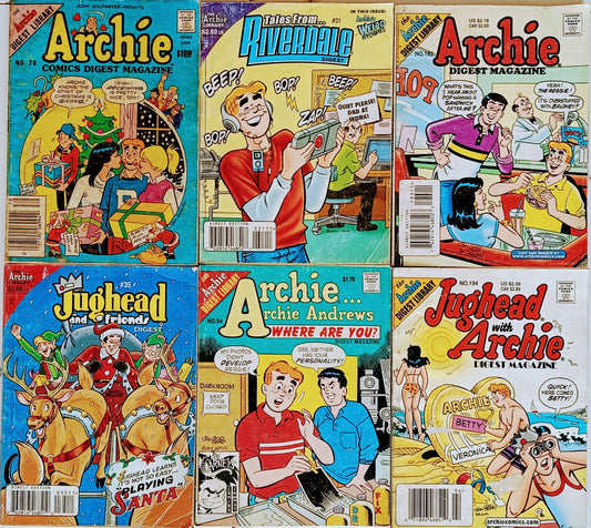 Archies comics- Set of 6 books