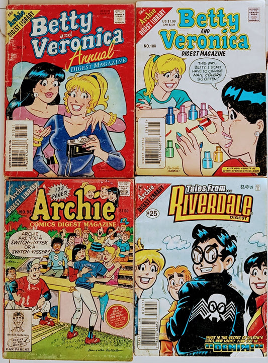 Archies comics- Set of 4 books