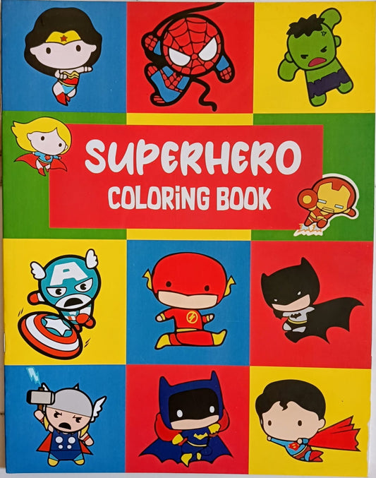 SUPERHERO COLORING BOOK