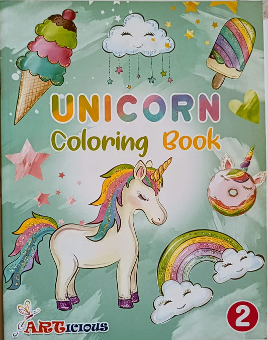 Unicorn coloring book