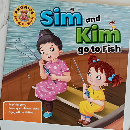Phonics fun with words- Sim and kim go to fish