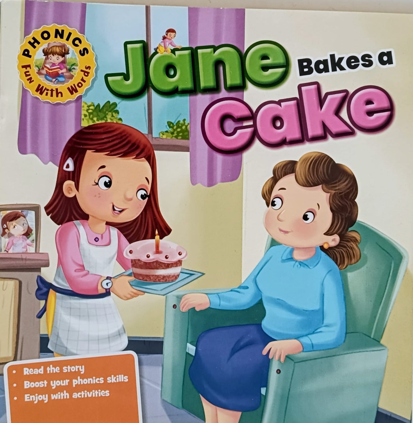 Phonics fun with Words Jane bakes a cake