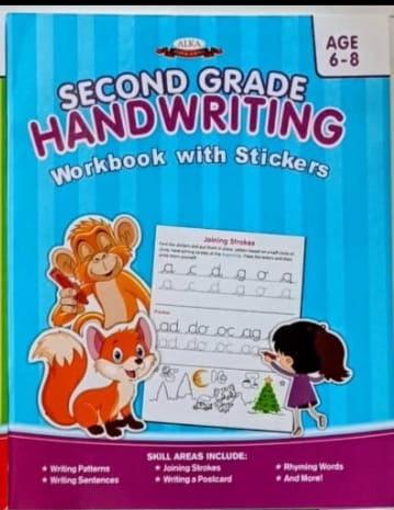 Second Grade Handwriting Workbook with Stickers