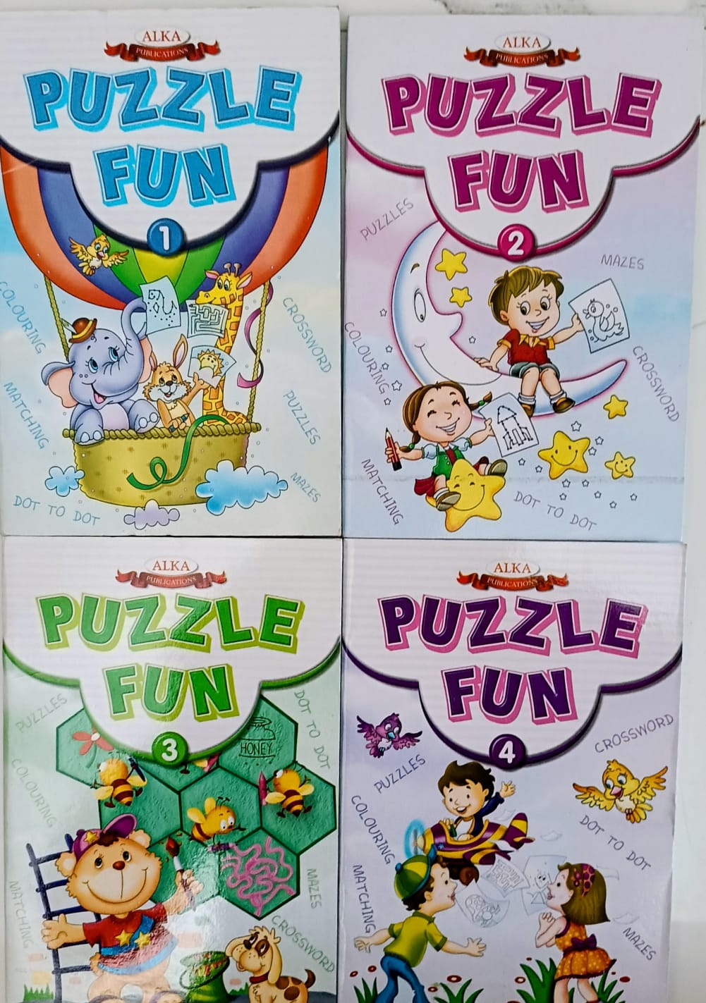 Puzzle Fun- Combo of 4 books