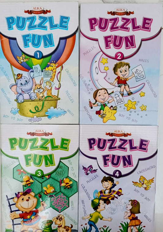 Puzzle Fun- Combo of 4 books