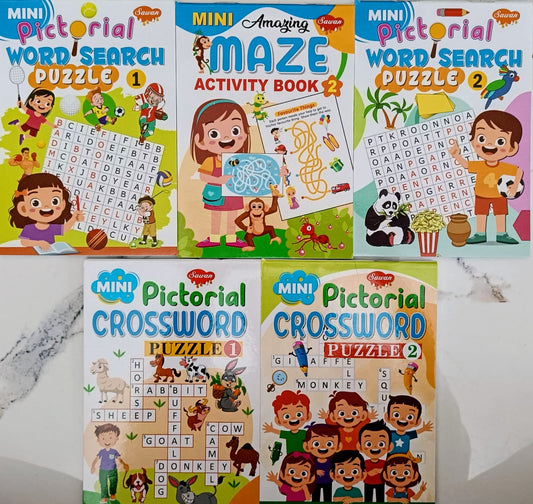 Mini Puzzles book- Combo of 5 books