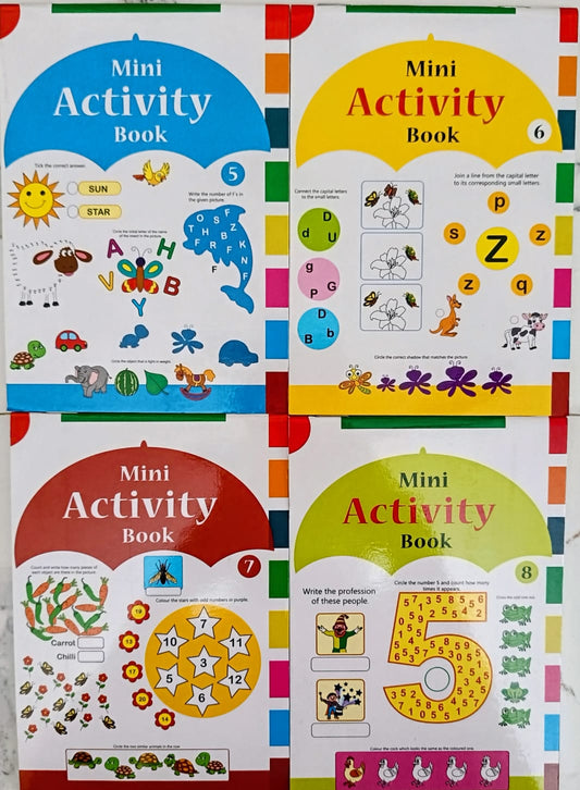 Mini Activity Book- Combo of 4 books