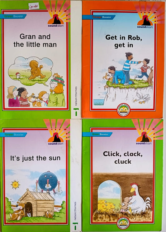 Sound Start Green and Orange booster - combo of 4 books