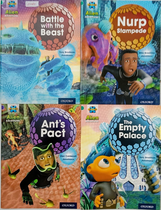 Oxford Project X Alien adventure - Combo of 4 Books