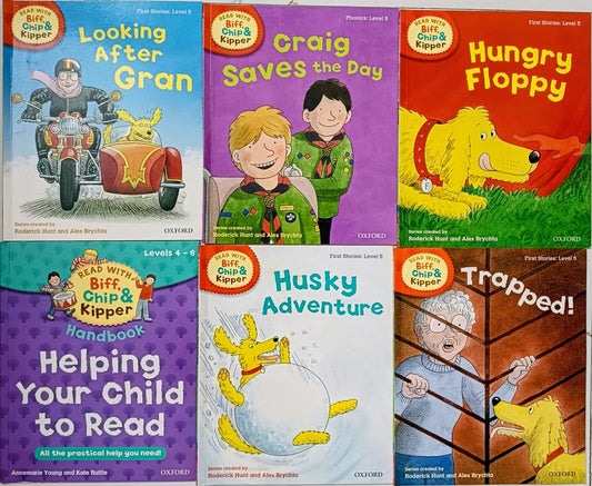 Read with Biff chip and Kipper- Phonics level 5- Combo of 6 books