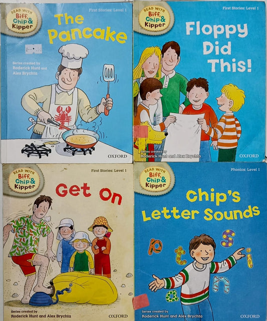 Read with Biff chip and Kipper- Phonics level 1- Combo of 4 books