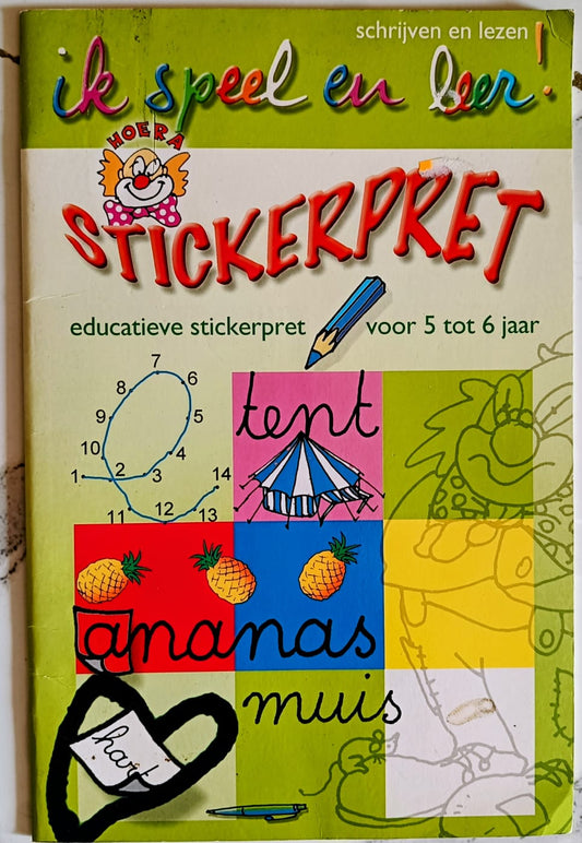 Ik speel en leer – Stickerpret – Dutch