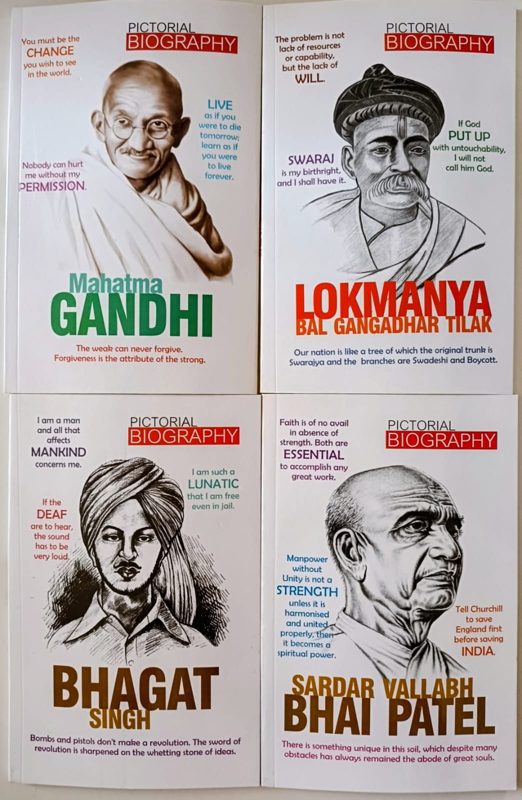 Pictorial Biography -Combo set of 4 books