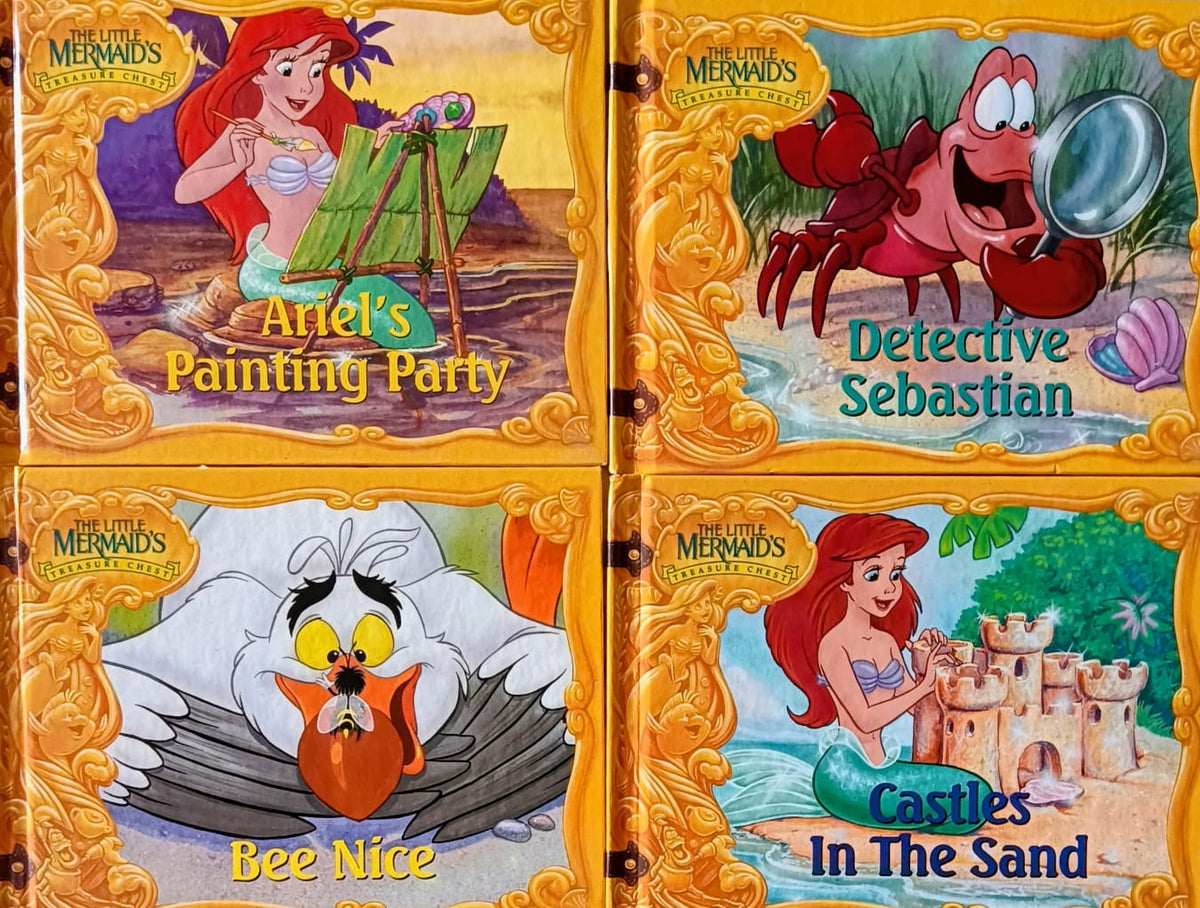 The little Mermaid's treasure chest - combo set of 4 books