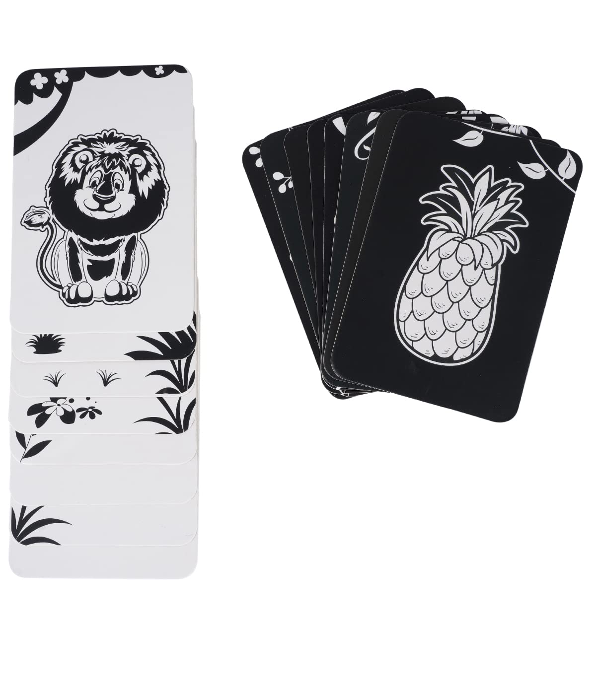 High Contrast Flash Cards For New Born Baby – Black & White