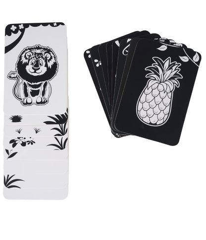High Contrast Flash Cards For New Born Baby – Black & White