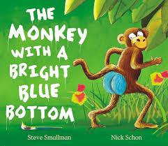 THE MONKEY WITH A BRIGHT BLUE BOTTOM
