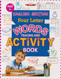 English Writing Four Letter Words Tracing and Activity Book-alka