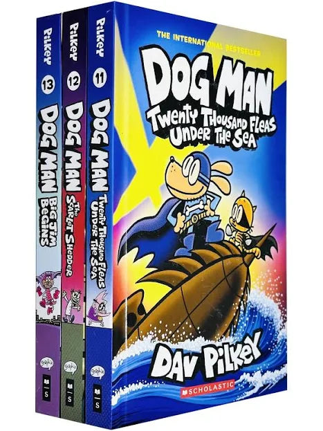Dog Man Series 11-13 Collection 3 Books Set By Dav Pilkey