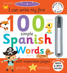 Write and Wipe Book I Can Write my First 100 Spanish Words