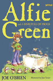 Alfie green and a sink full of frogs