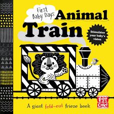 First Baby Days Animal Train - A giant fold out frieze book